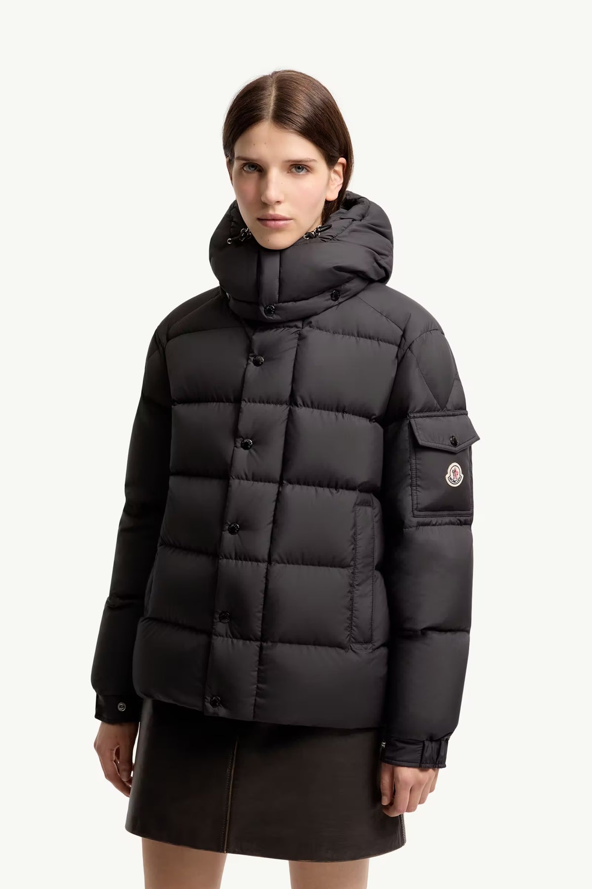 Moncler Maya 70 Hooded Short Down Jacket Womens