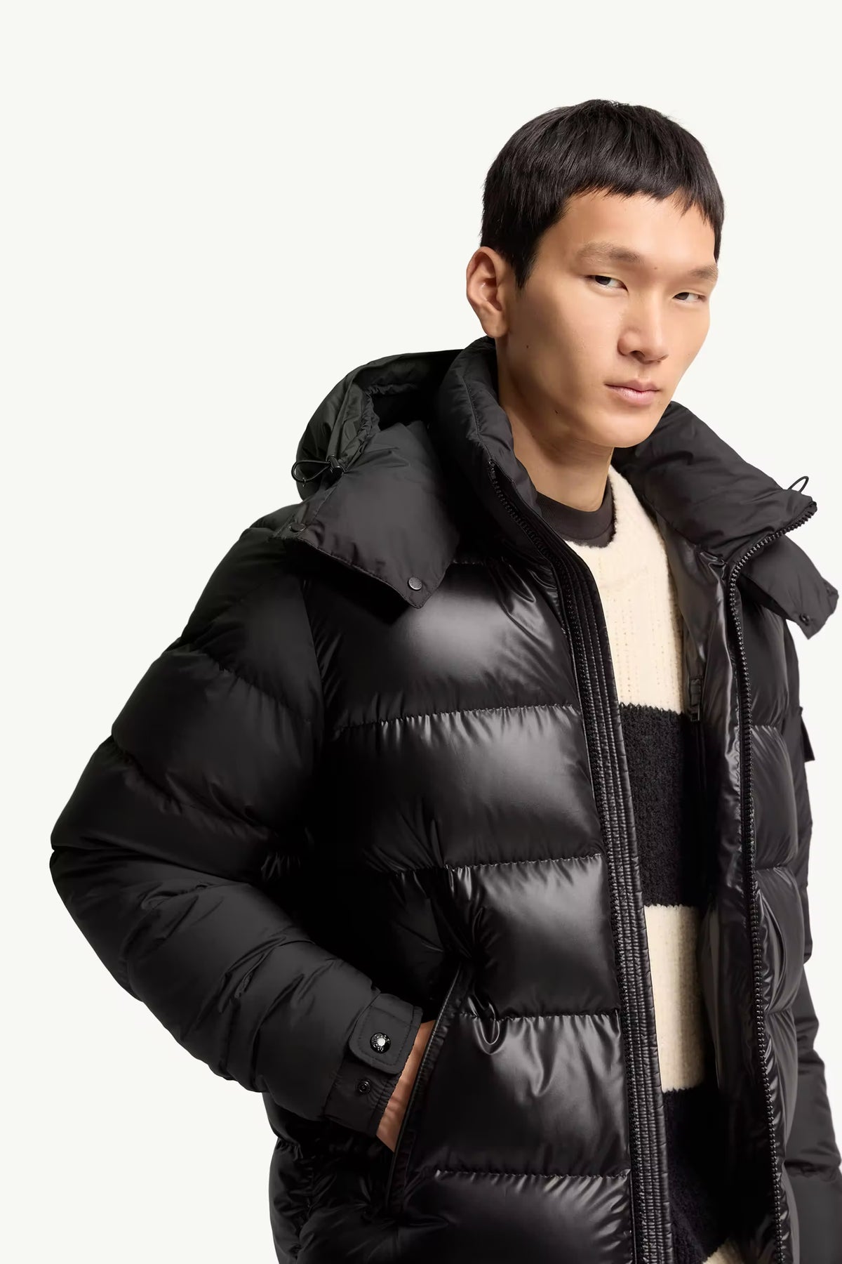 Moncler Maya Hooded Short Down Jacket