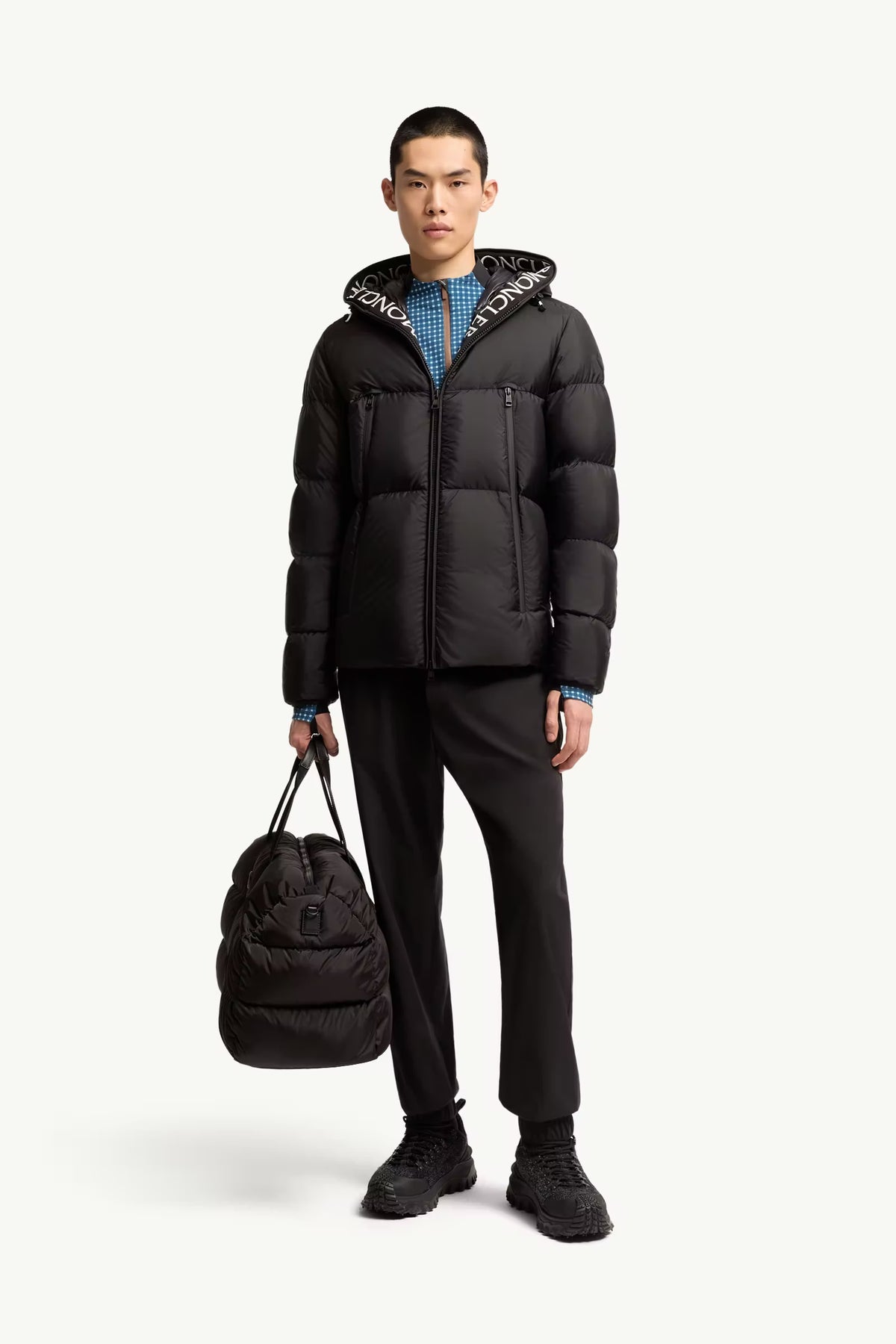 Moncler Hooded Short Down Jacket